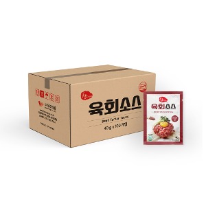 우리식품 참 육회소스 매콤한 맛 40g 1박스